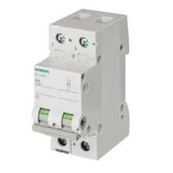 Siemens SENTRON Lasttrennschalter 5TL1263-0 63A 2-polig Ein-Aus-Schalter Hutschiene