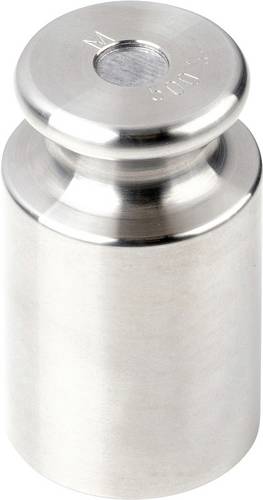 Kern Prüfgewicht 357-09, OIML-Klasse M2, Nennwert 500 g, Knopf, Edelstahl feingedreht (OIML)