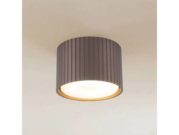 Downlight Ferro, braun, Kunststoff, 6 cm hoch, GX53 Ferro TK Lighting, dimmbar, braun / rost, für Wohn- / Esszimmer, Kunststoff, Modern, Downlights