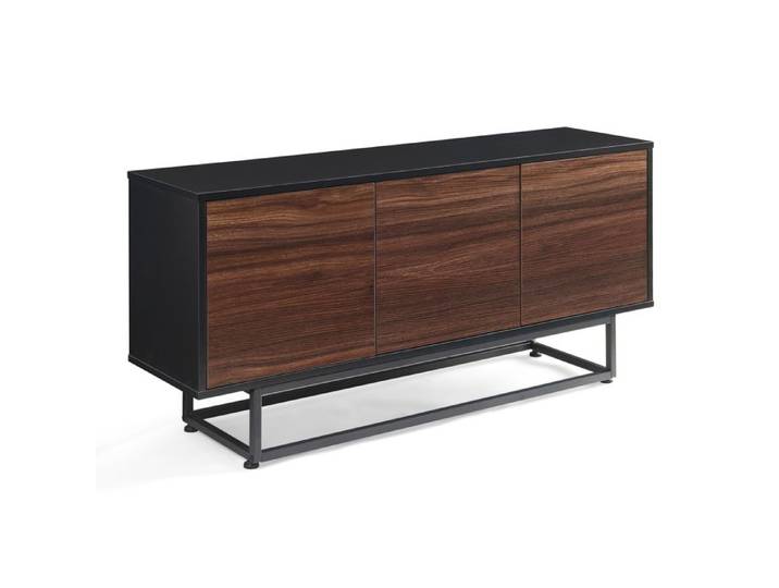 Commode Boxholm 120 x 30 x 55 cm noir effet noyer