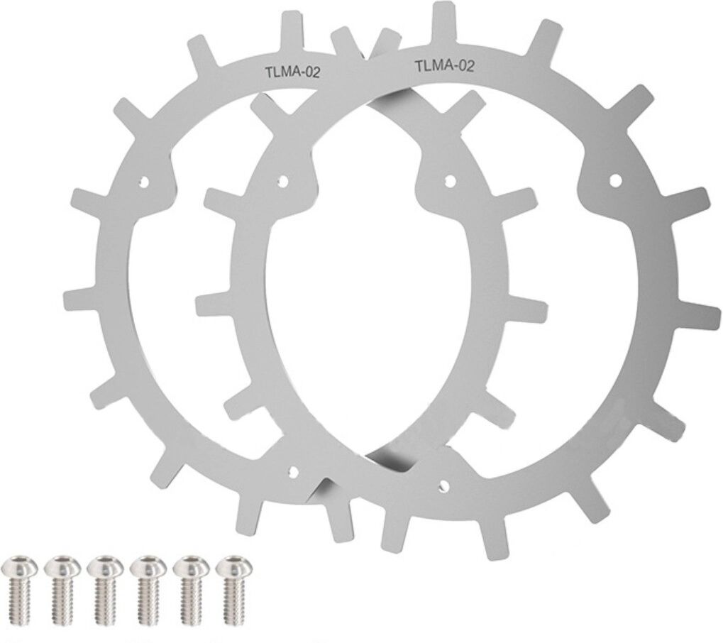 INF Anti-Rutsch Traktionsspikes für Robotermäher – Kaltgewalzter Stahl, Silber, kompatibel mit Mammotion Yuka Mini