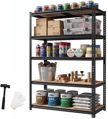 Javlergo 5-Tier Adjustable Garage Storage Shelves Heavy Duty Metal Shelving Unit with 2000 lbs Capacity
