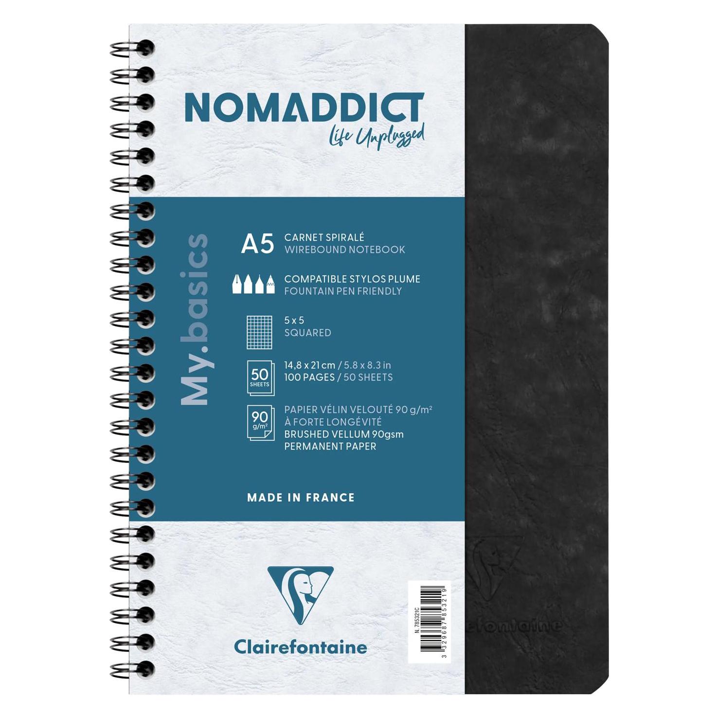 Clairefontaine Age Bag (A5, Kariert, Harter Einband) (785321C)