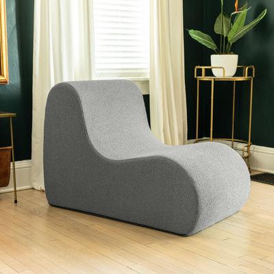 Jaxx Uptown Modern Armless Accent Chair, Boucle
