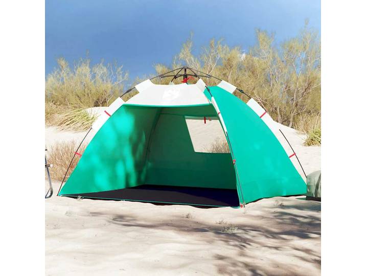 vidaXL Strandzelt 2 Personen Seegrün Quick Release Wasserdicht