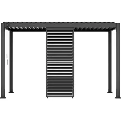 Never Indoor Seitenpaneel für Pavillon 3m / Lamellen-Seitenwand - Anthrazit