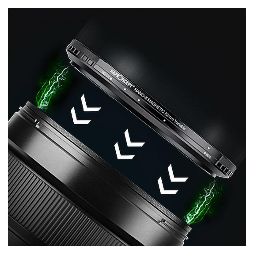 K&F Concept Concept Nano X No Fork ND8-128 Magnetic Filter - 82mm (82 mm, ND Filter) (KF01.1981)