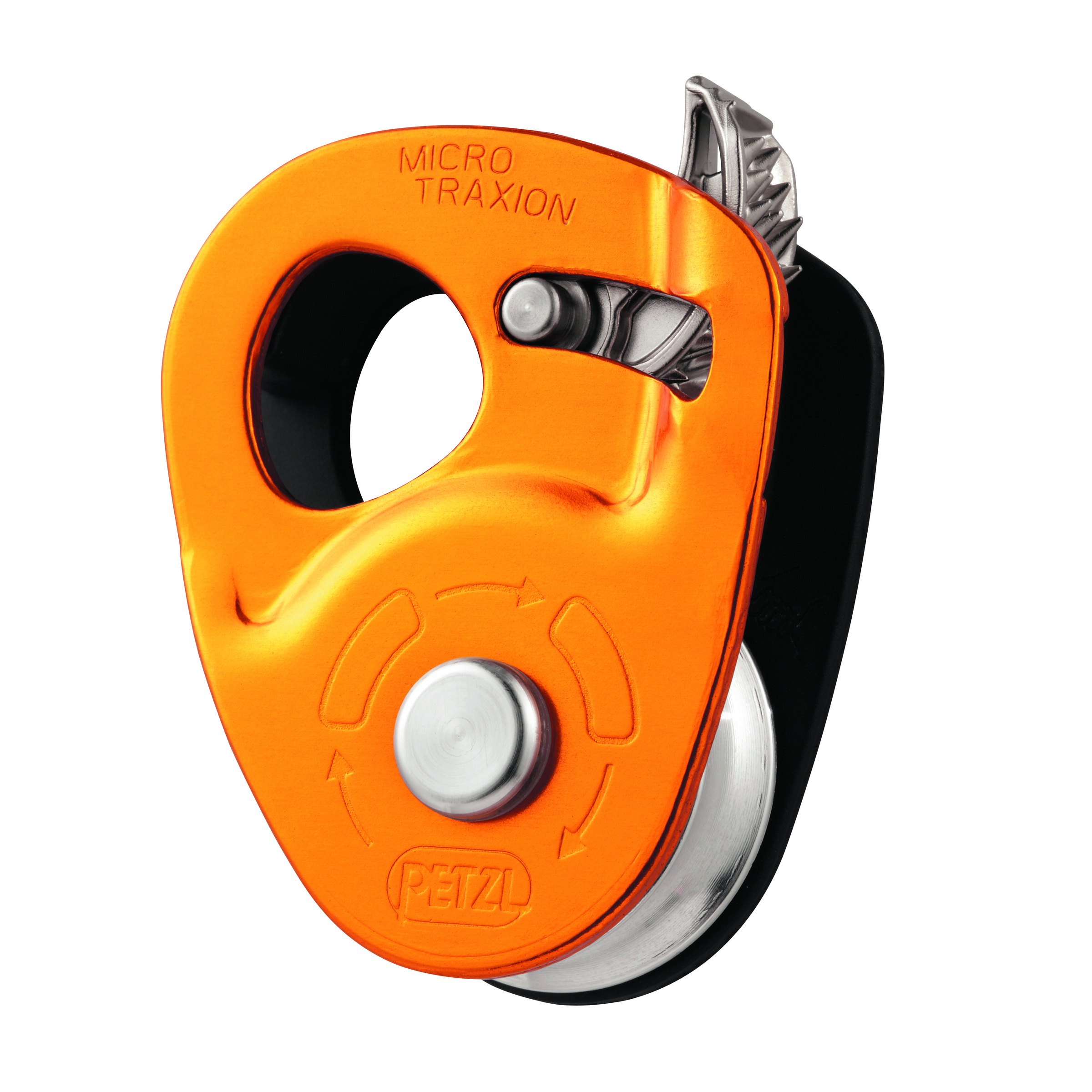 Petzl Micro Traxion Seilrolle Seilrollen gelb Alpinklettern