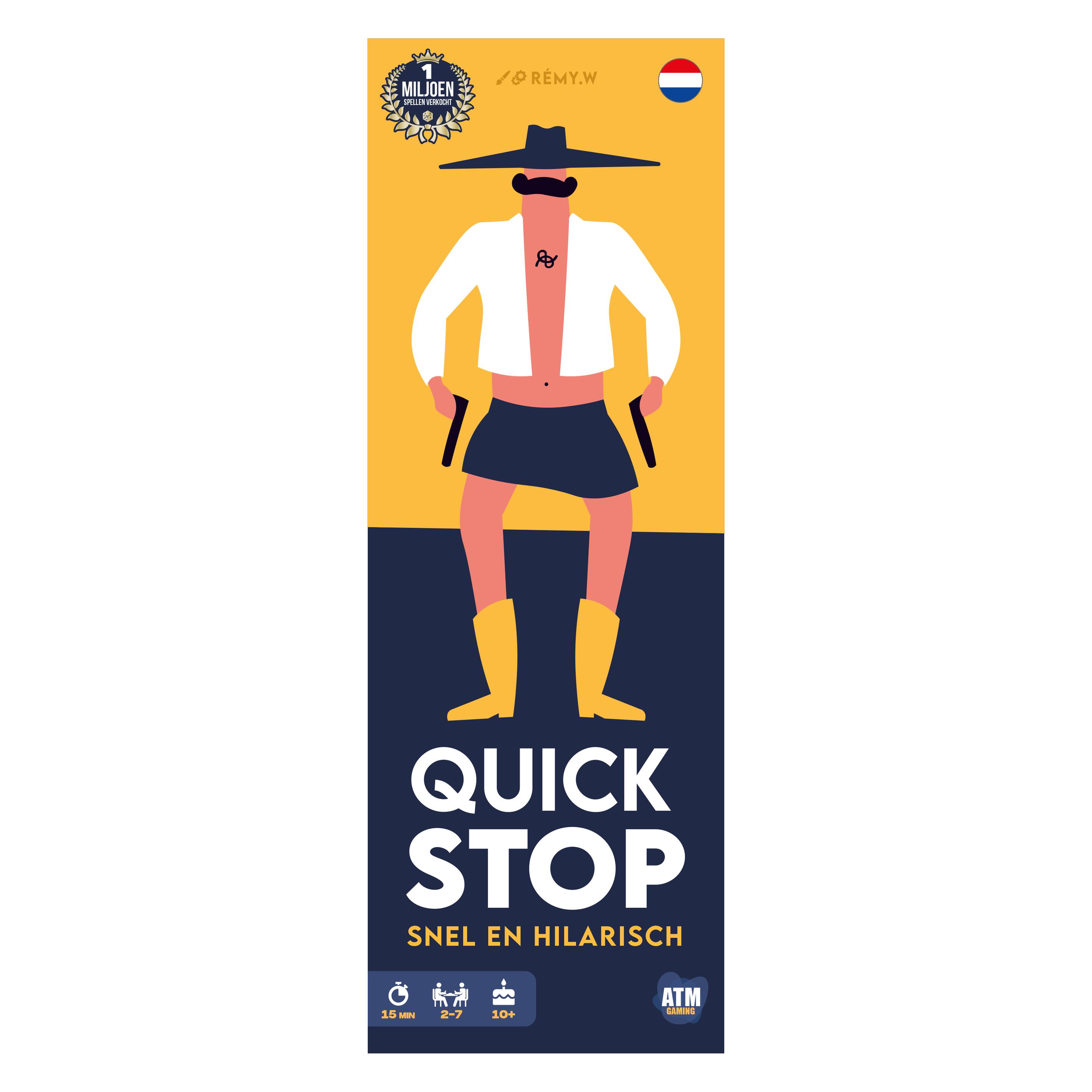 Asmodée Quickstop-Kartenspiel - 2 bis 7 Spieler (Niederländisch, 2 - 7 Spieler) (ATM242NL)