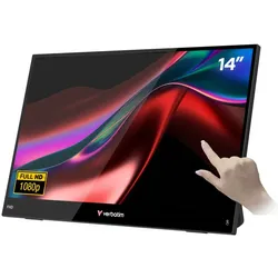Verbatim Portable 14" FHD Touch Monitor LIGHT Tragbarer Monitor Schwarz 35,6 cm (14") LCD 1920 x 1080 Pixel