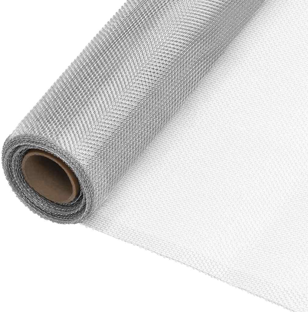 vidaXL Écran en treillis Aluminium 112x2000 cm Argenté