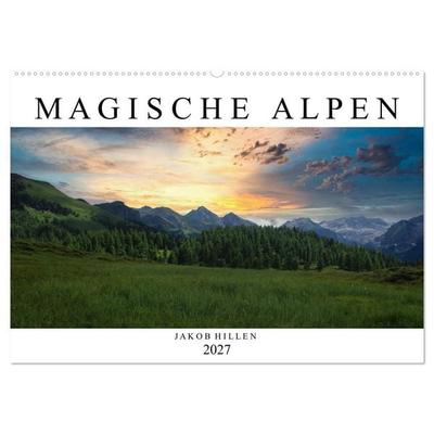 Magische Alpen (Wandkalender 2027 DIN A2 quer), CALVENDO Monatskalender
