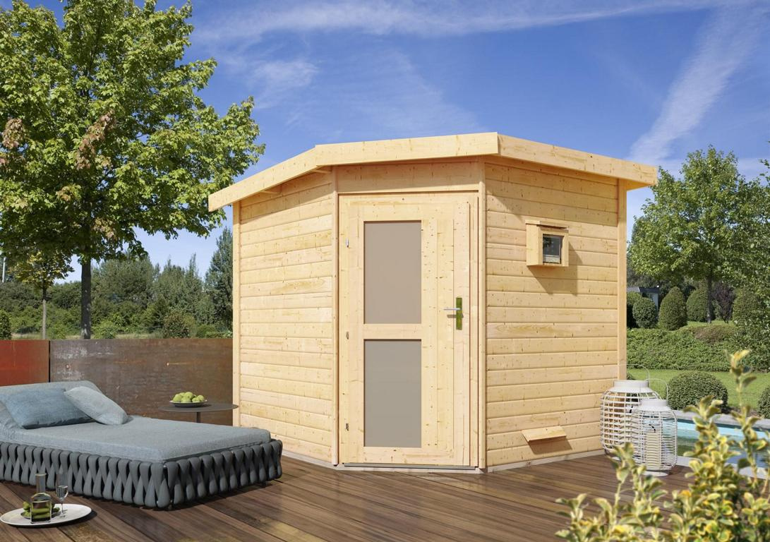 KARIBUHOLZT SH Pekka, 9kW ext.Strg. Milchglas Tür 16880245
