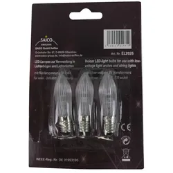 Saico LED-Lampen zur Verwendung im  Aktions-Lichterbogen, E10-Fassung