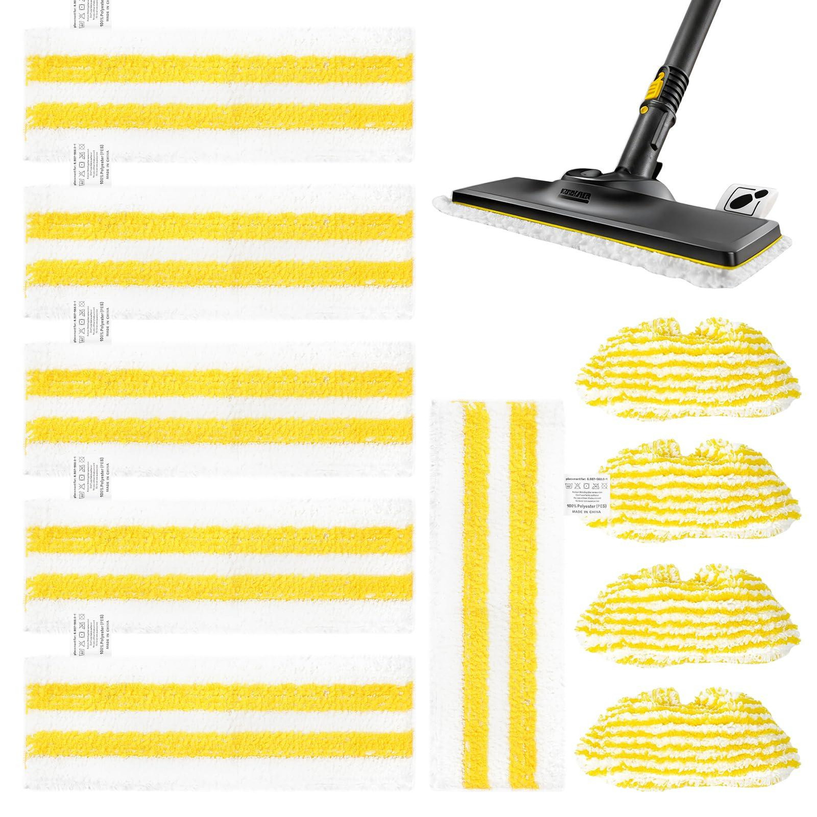 Dripio Set van 10 Microvezeldoeken voor Karcher EasyFix Stoomreiniger
