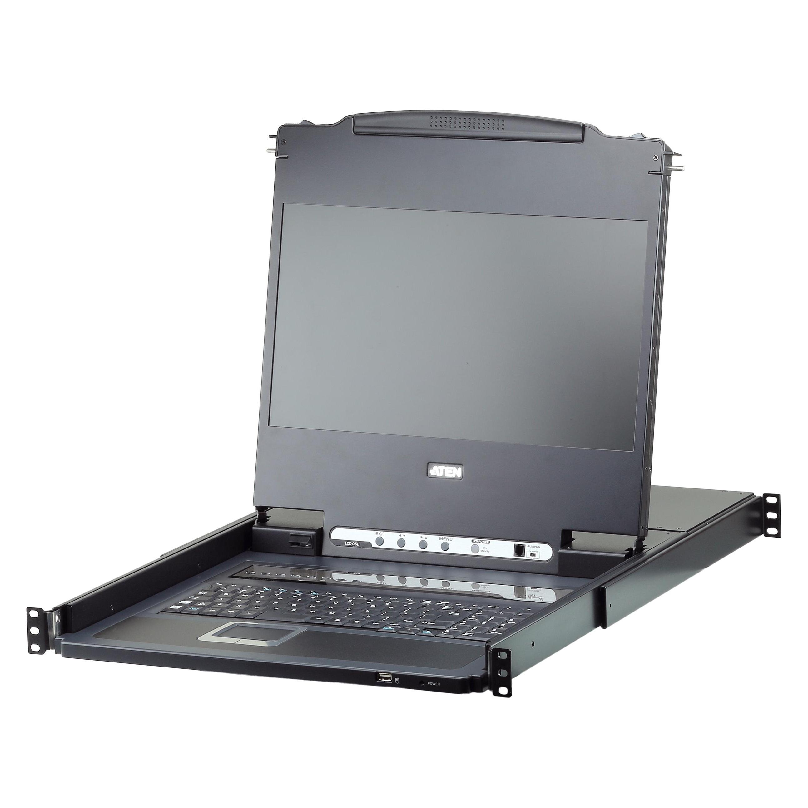 Aten Technology CL6708MW (US) LCD 8 KVM Sw.USB-DVI American Layout (CL6708MW US)