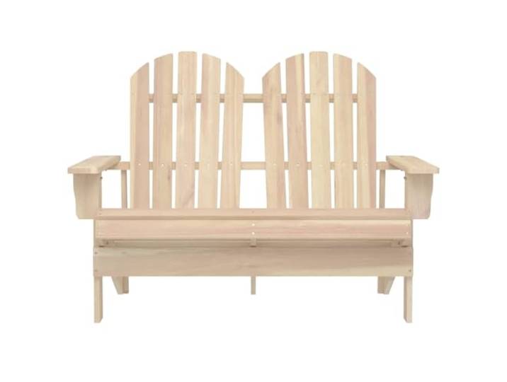 RJPLMFV Adirondack 2-Sitzer Stuhl aus massivem Tannenholz Komfortabel, robuster Rahmen, wetterfest, pflegeleicht, 110 kg pro Sitz