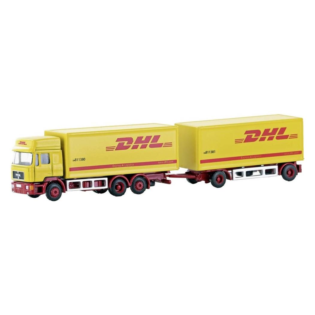 Lemke MAN F90 3-achs Koffer-Hängerzug DHL (LC4607)