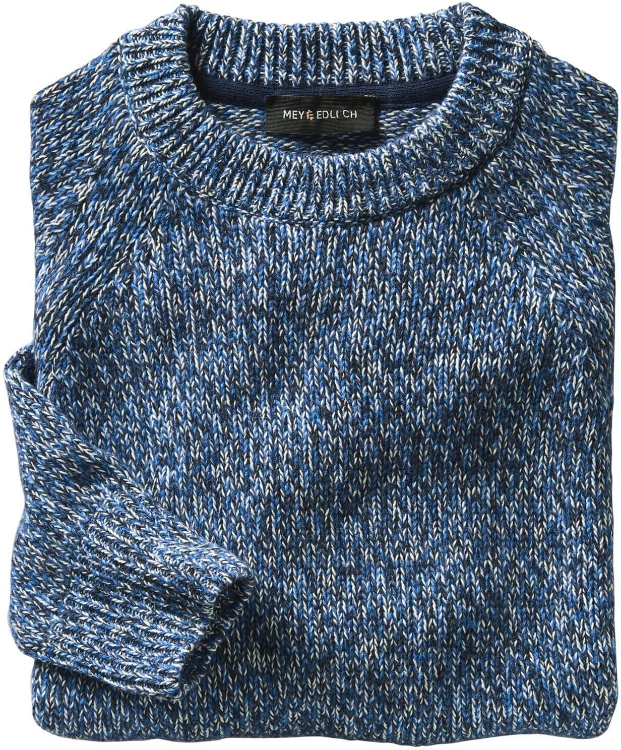 Mey & Edlich Lichtkunst-Pullover Blau 58
