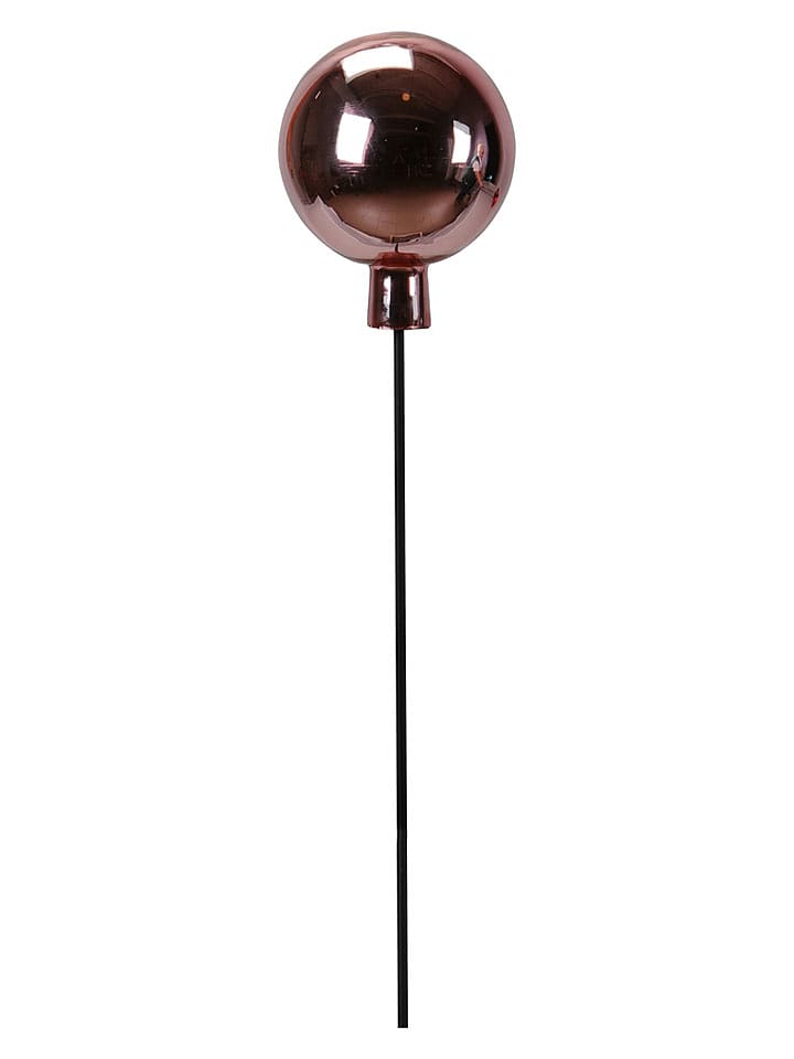 POSIWIO Gartenstecker ''Kugel'' in Rosa - (H)19 x Ø 15 cm - onesize