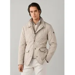 Hackett London für Herren. HM4000242 Beigefarbene Paddock-Jacke (S), Lässig, Klassisch, Polyester