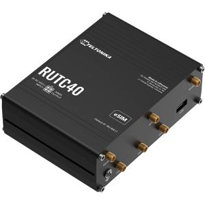 Teltonika WLAN-Router RUTC40 eSIM, RUTC40000000, Global 4G LTE, bis 150 Mbit/s LTE, 2978 Mbit/s, Wi-Fi 6, Mesh, Docker, GNSS