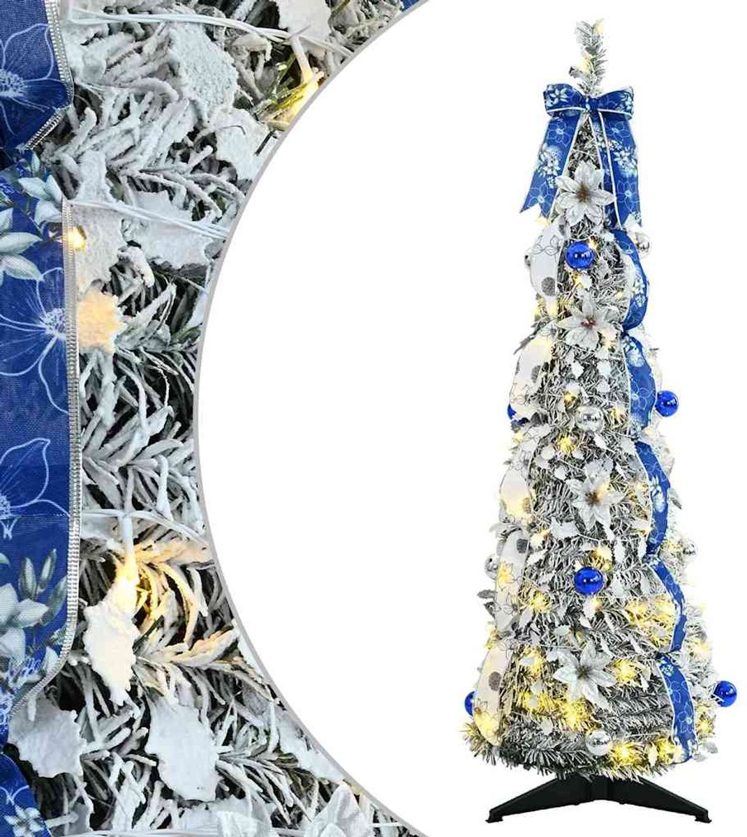 vidaXL Kunstkerstboom Wit PVC - 120 cm