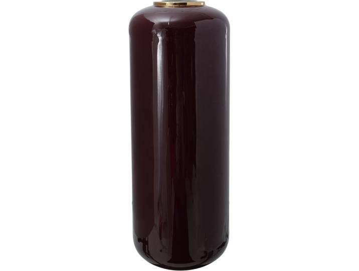 Bodenvase KAYOOM Bodenvase Art Deco 205 , lila (beere, goldfarben), B:30cm H:81cm T:30cm Ø:30cm, Metall, Vasen, Bodenvase