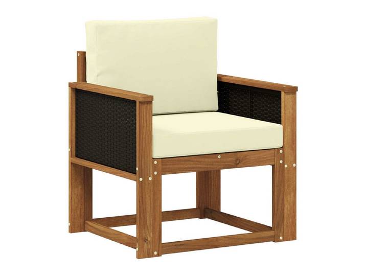 vidaXL Sofaelement Outdoor Mittelsofa Massivholz Natur (1 St)