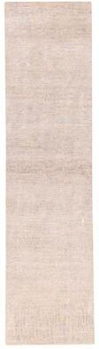 ECARPETGALLERY Hand-knotted Legacy Light Grey Silk, Wool Rug - 2'6 x 9'11