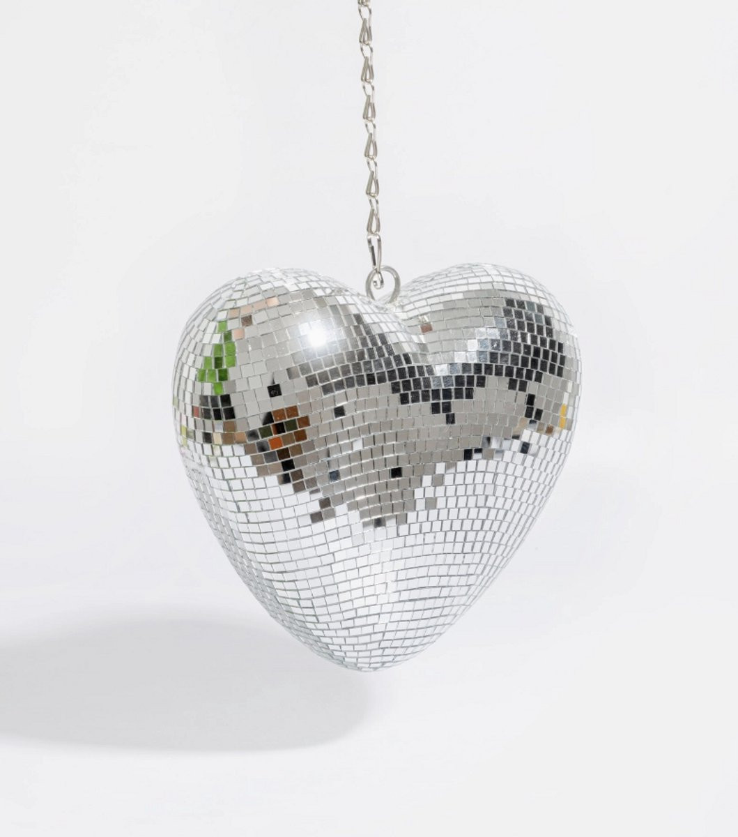 L’expressionist Disco Hanging Disco Heart 18 x 18 cm
