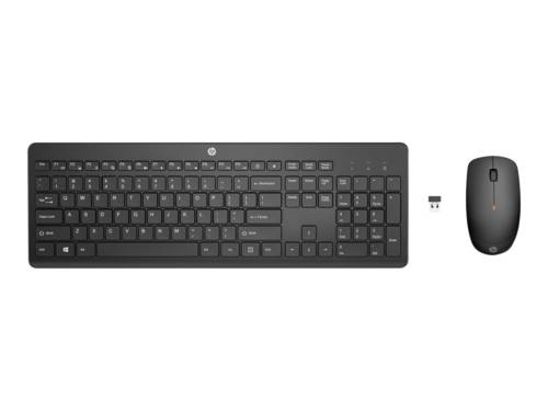 HP 235 Wireless Desktop Set QWERTZ DE - 235 Wireless Desktop Set QWERTZ DE, Tastatur + Maus, black