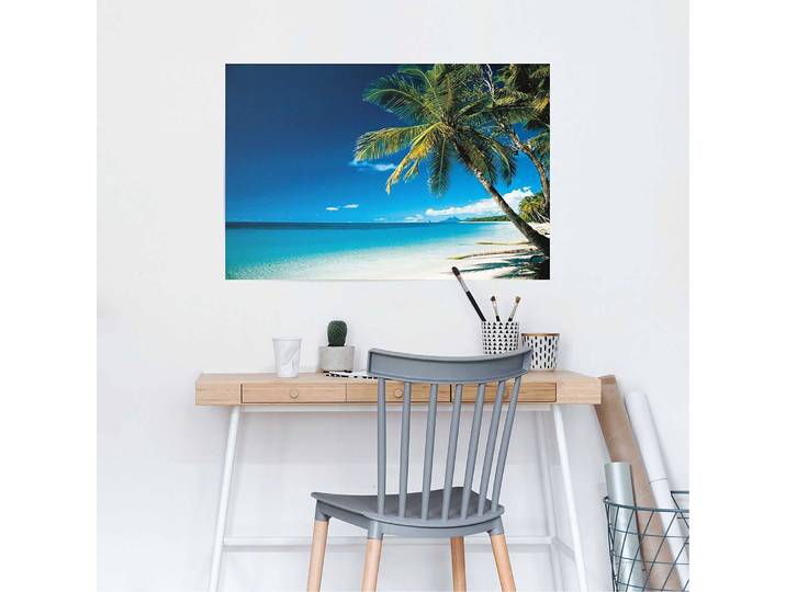 Poster Beach Morning Papier Blau 61 x 92 x 0cm