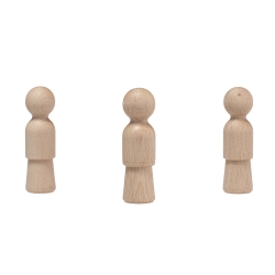Halmakegel.com Holzkegel - Holzfiguren - Pöppel - ca. 7 cm 241638