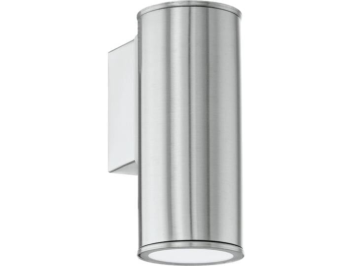 Eglo Wandlampe aussen Riga Edelstahl Edelstahl B 9.5 cm IP44 - Wandlampe aussen
