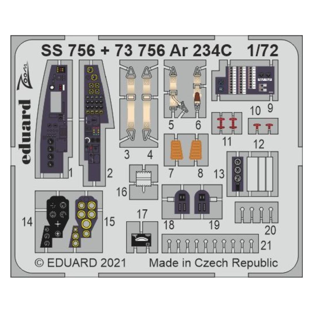 Eduard Ar 234C, for HOBBY 2000 / DRAGON (SS756)