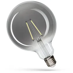 Spectrum E27 LED Retro Vintage Modern Schwarz Filament Leuchtmittel Glühbirne Alt Klassisch G125 Ø 125mm