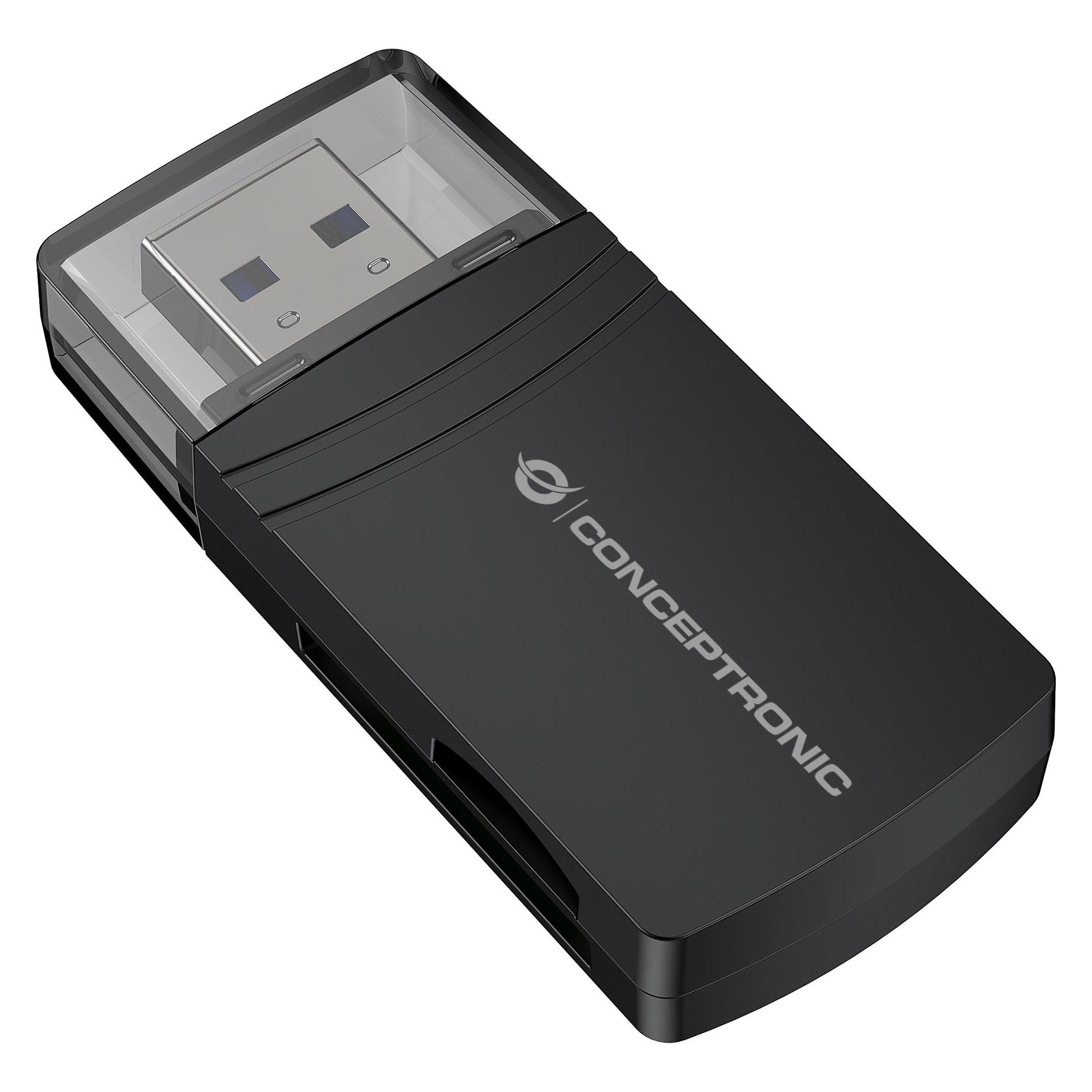 Conceptronic Card Reader USB-A -> Micro SD/TF 4.0 schwarz (BIAN06B)