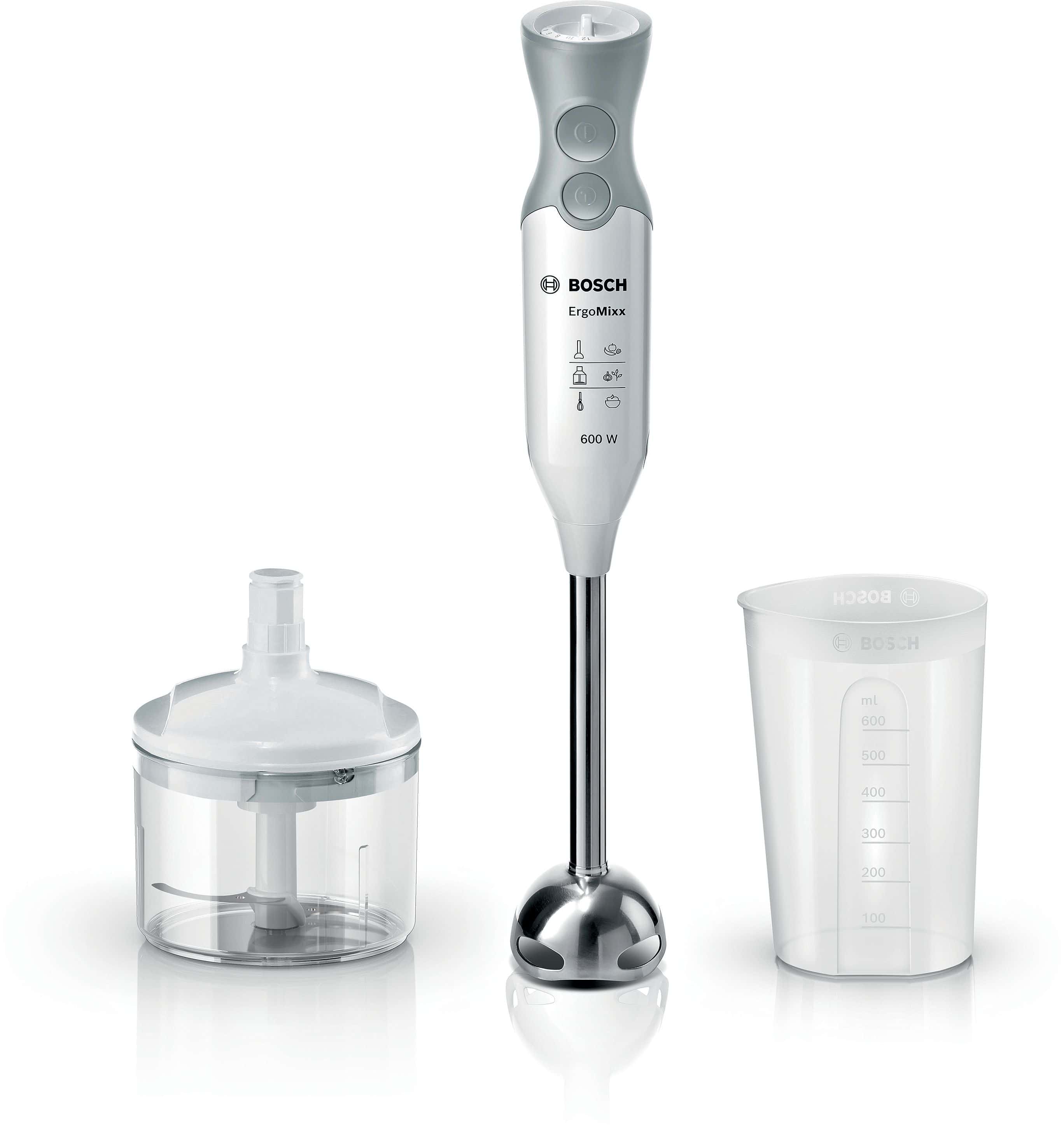Bosch MSM66120 ErgoMixx Stabmixer 12 Stufen 600 W (Grau/Weiß)