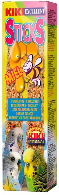 Kiki Sticks Mel Periquitos 10 uds x 2 uds