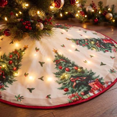 Pre-lit Tree Skirt by BrylaneHome in Christmas Tree