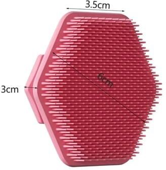 Uplift Essentials Precision Silicone Facial Scrubber   Miniature Deep Cleansing & Shave Prep Tool red