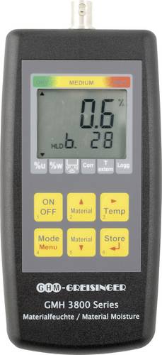 Greisinger GMH3831 Materialfeuchtemessgerät Messbereich Baufeuchtigkeit (Bereich) 0 bis 100% vol Messbereich Holzfeuchtigkeit