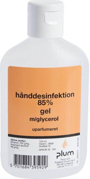 Plum Hånddesinfektion 85%   Gel   120 Ml