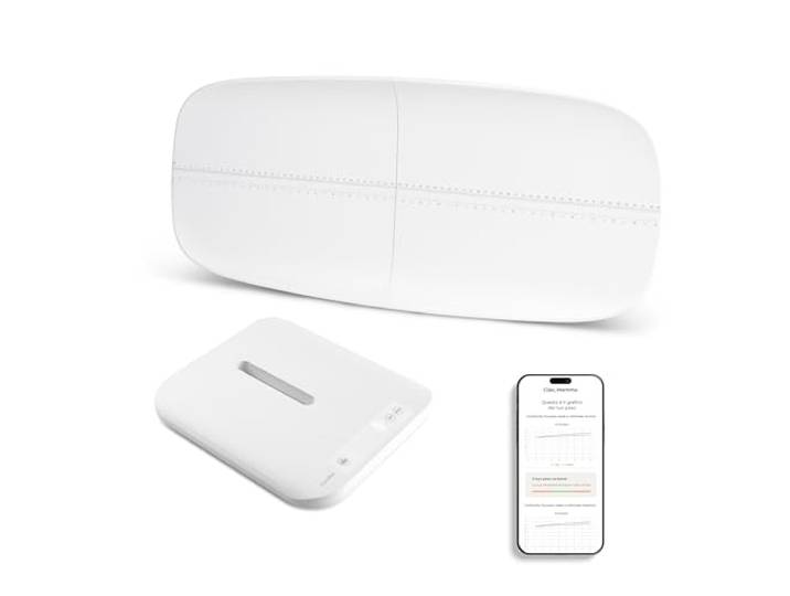 Nuvita 1330 PrimiPesi Bluetooth Smart Mum & Baby Scales - Wachstums- und Gewichtsüberwachung mit AI für Mutter und Kind, modernes und tragbares Design, kompatibel mit Nuvita Baby App
