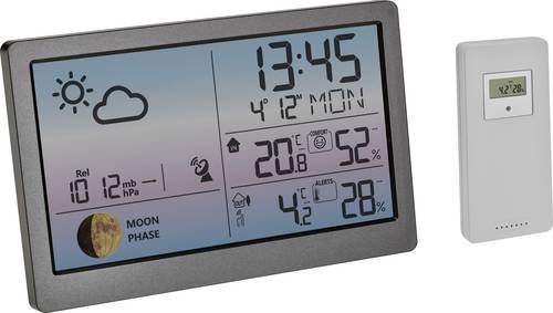 TFA Dostmann LUNA SKY 35.1169.10 Funk-Wetterstation Vorhersage für 12 Stunden Anzahl Sensoren max. 3
