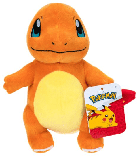 Pokemon 8" Charmander Plush Toy, 8 in/21x16x16, Age 2+