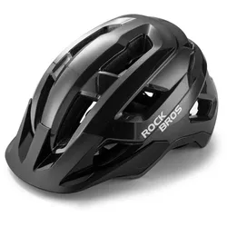 LK-67 Jugend-Fahrradhelm mit abnehmbarem Visier 54–58 cm Schwarz