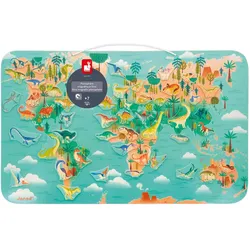 Sophie la girafe Dino magnetische Weltkarte (7 - 12 Jahre)
