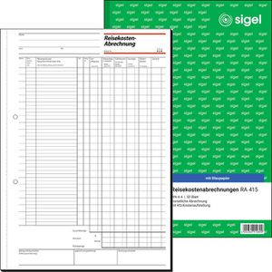 Sigel RA 415 Reisekostenabrechnungen monatlich